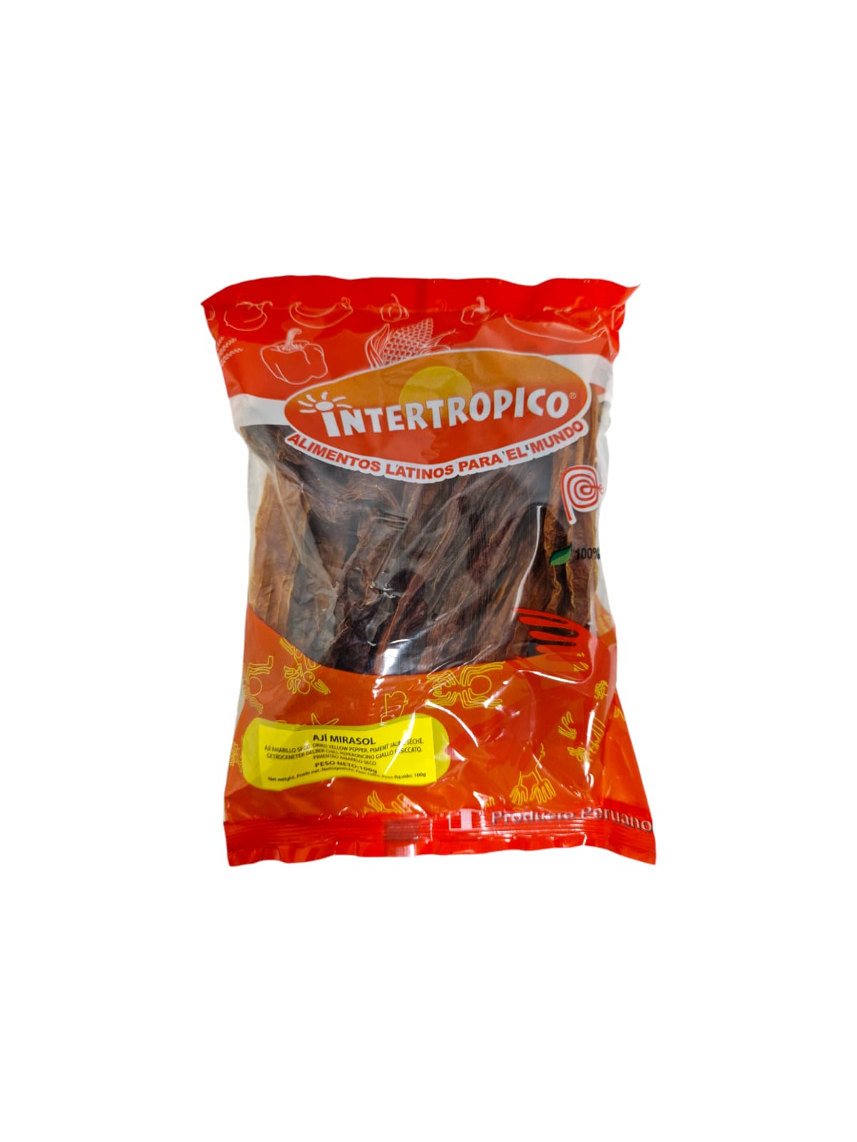 Kuivattu keltainen chilipippuri Mirasol INTERTROPICO 100g