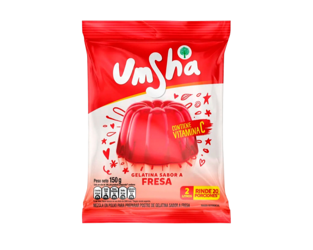 UMSHA mansikkagelatiini 120 g