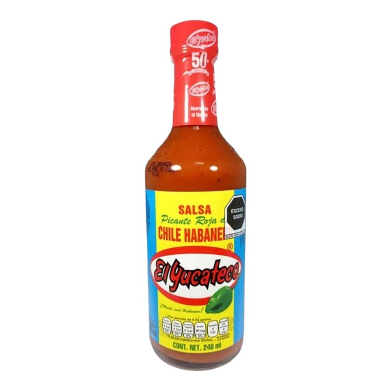 El Yucateco Salsa Roja Habanero 240 ml - Latin Flavors