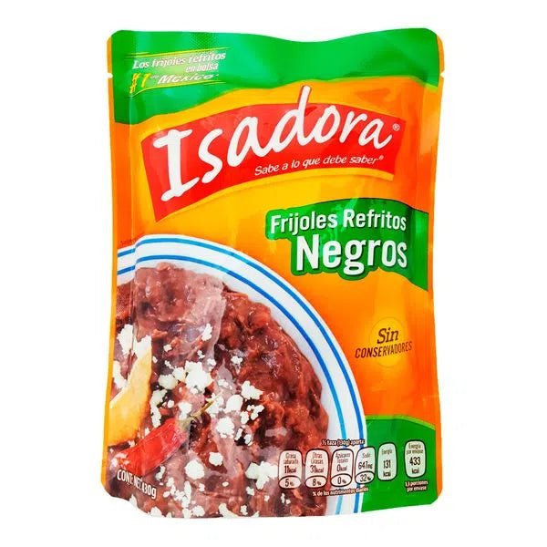 Frijoles Negros Refritos Isadora 430 g - Latin Flavors