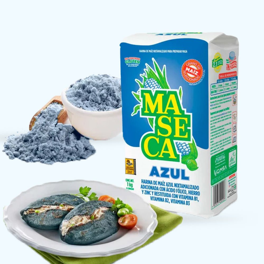 Maseca Blue Cornmeal 1 kg - Latin Flavors