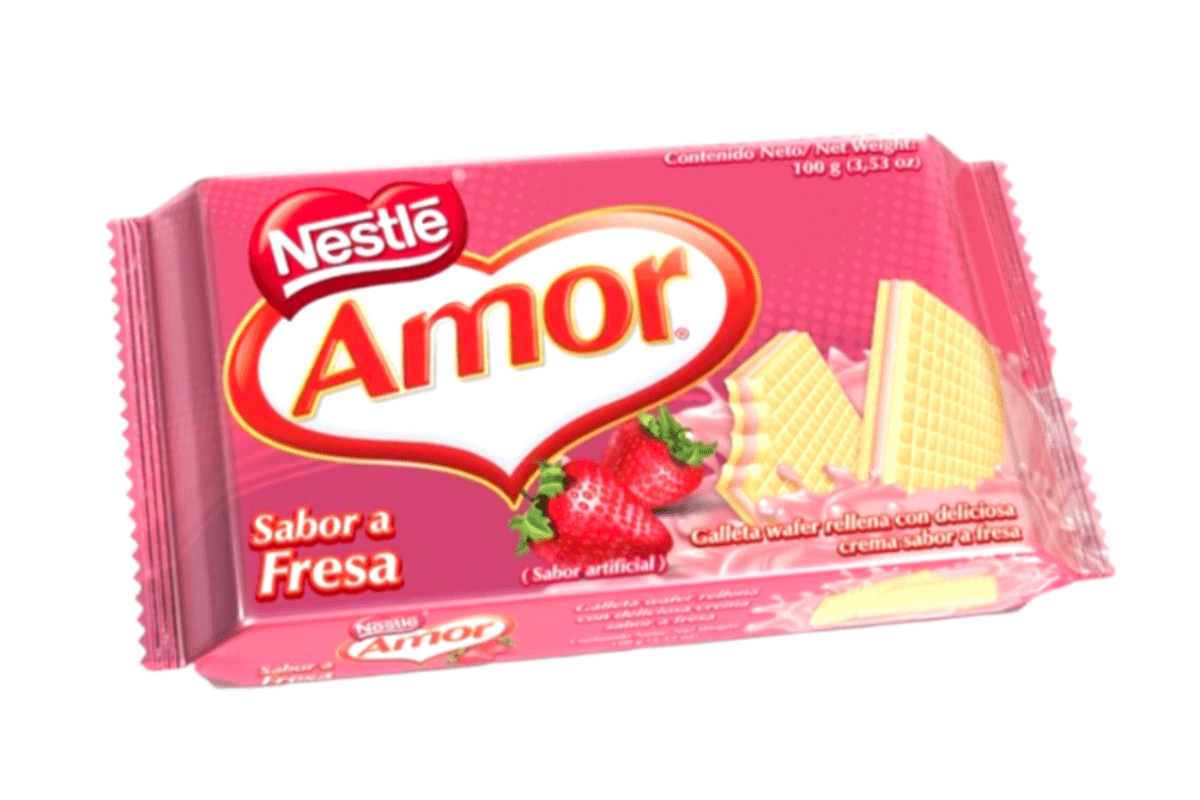 Strawberry Wafer Amor 100g - Latin Flavors